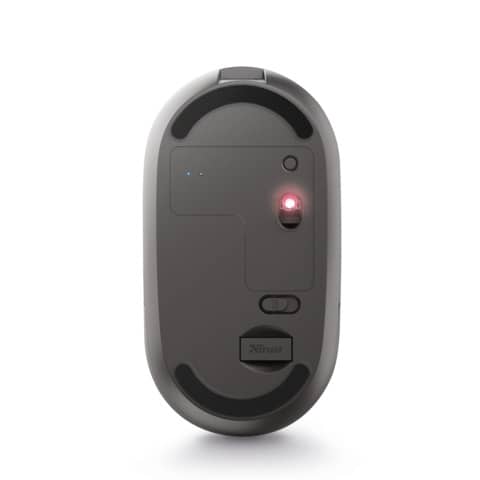 Mouse ultrasottile wireless ricaricabile Trust Puck h. 2,7 cm - ricevitore USB A 2.0 nero - 24059